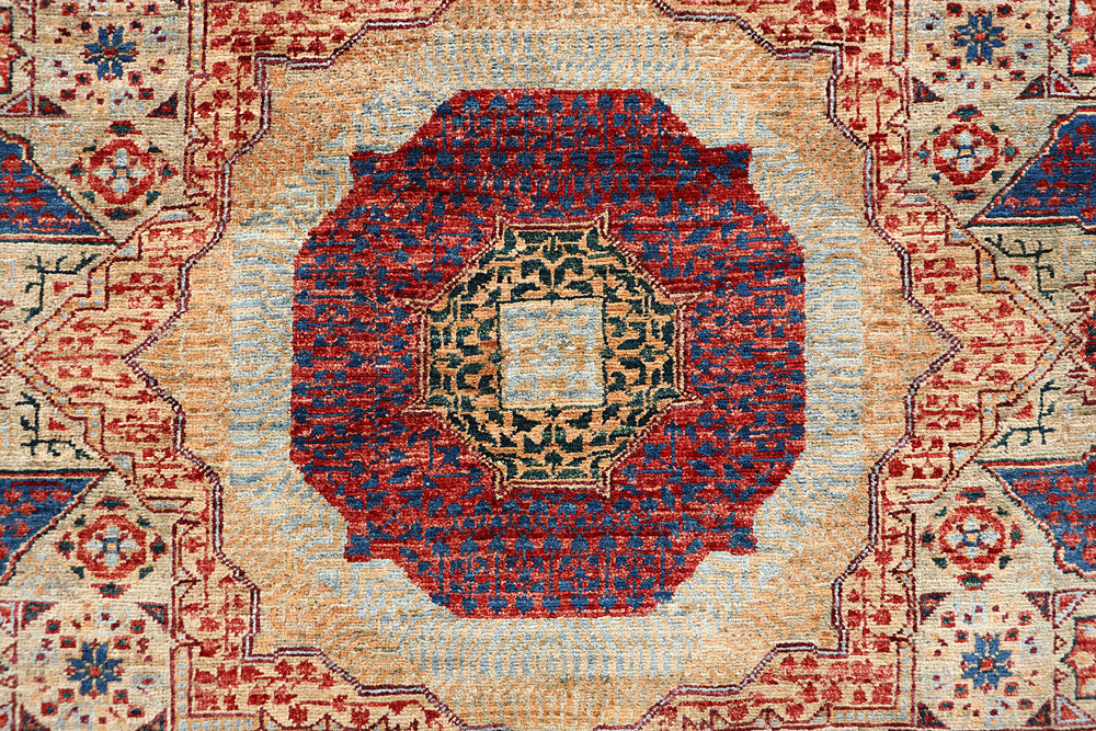Tan Mamluk 4' 10 x 6' 11 - No. 66184 - ALRUG Rug Store