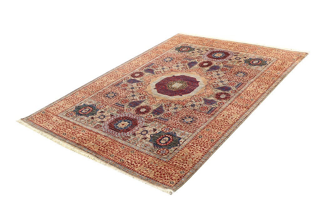 Tan Mamluk 4' 10 x 6' 11 - No. 66184 - ALRUG Rug Store