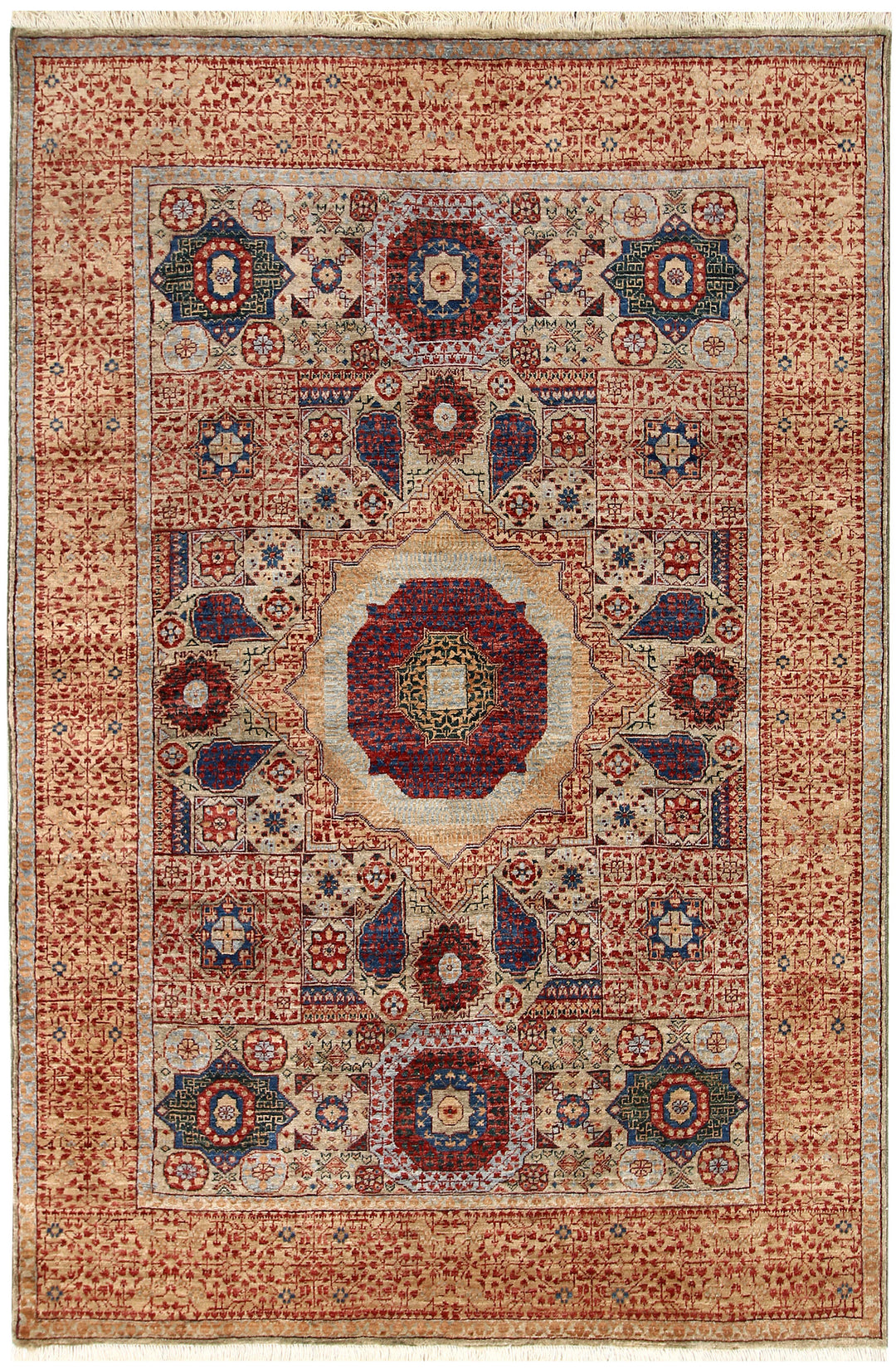 Tan Mamluk 4' 10 x 6' 11 - No. 66184 - ALRUG Rug Store