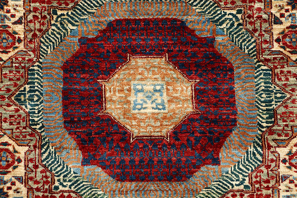 Blanched Almond Mamluk 4' 9 x 6' 11 - No. 66185 - ALRUG Rug Store