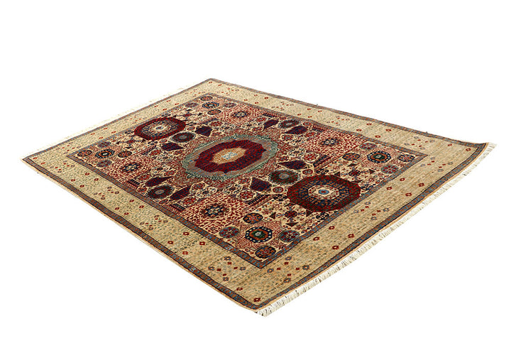 Blanched Almond Mamluk 4' 9 x 6' 11 - No. 66185 - ALRUG Rug Store