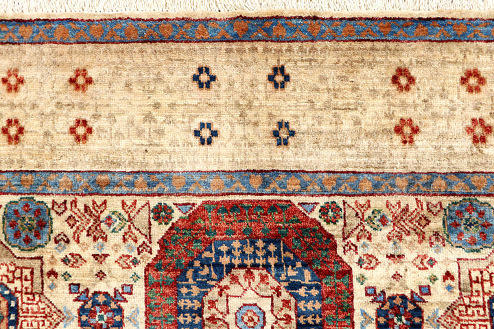 Blanched Almond Mamluk 4' x 6' 2 - No. 66186 - ALRUG Rug Store