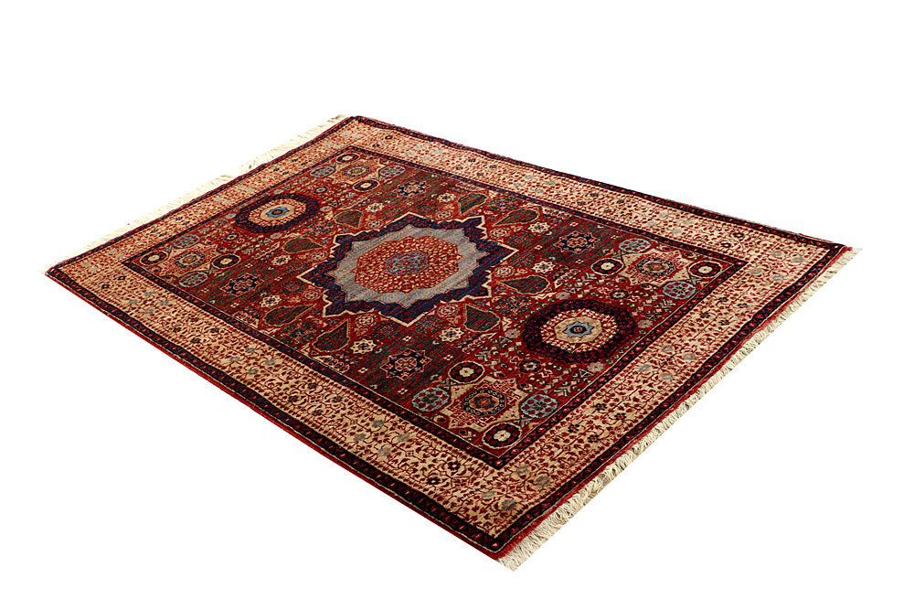 Dark Red Mamluk 3' 11 x 6' - No. 66187 - ALRUG Rug Store