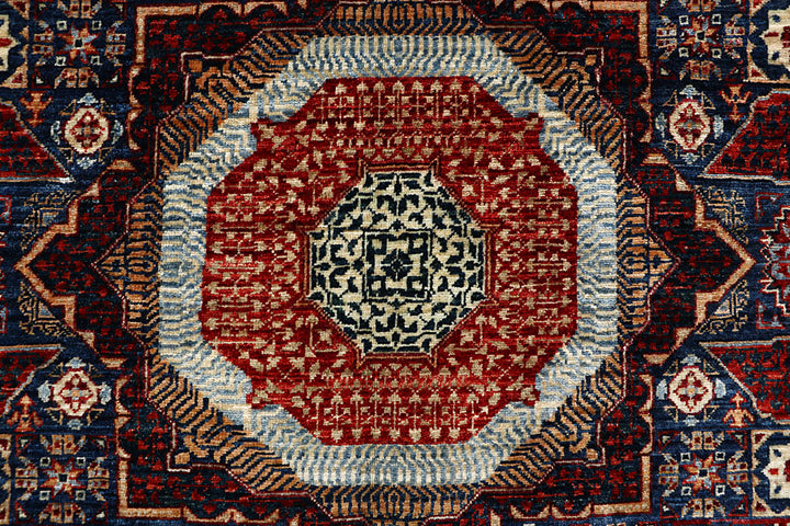 Midnight Blue Mamluk 4' 11 x 6' 10 - No. 66189 - ALRUG Rug Store