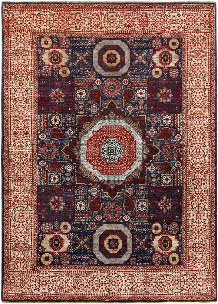 Midnight Blue Mamluk 4' 11 x 6' 10 - No. 66189 - ALRUG Rug Store