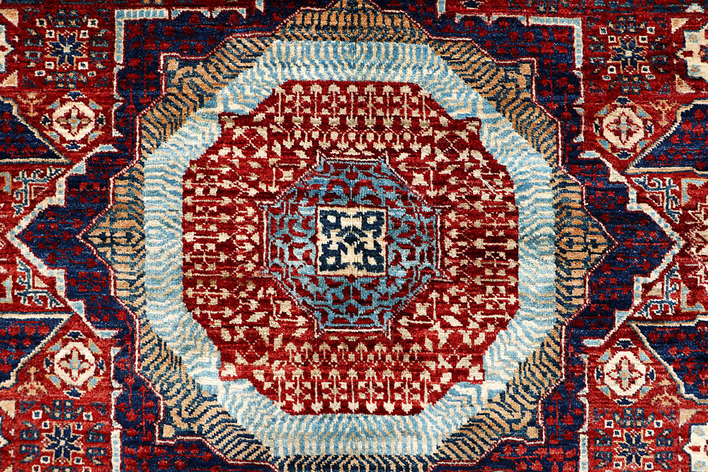 Dark Red Mamluk 4' 11 x 6' 10 - No. 66190 - ALRUG Rug Store