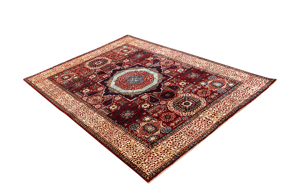 Dark Red Mamluk 4' 11 x 6' 10 - No. 66190 - ALRUG Rug Store