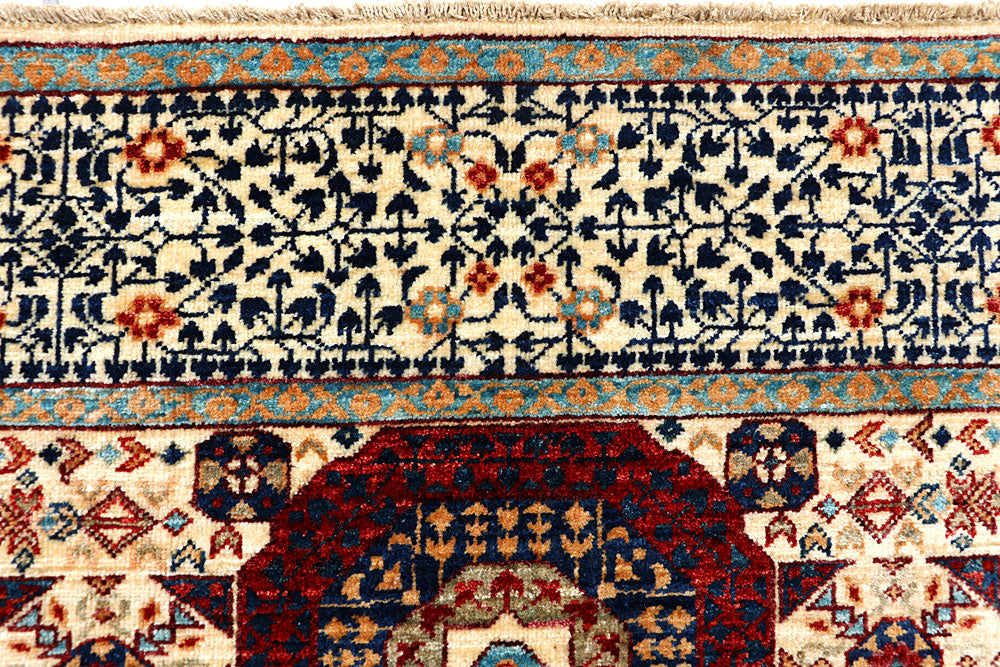 Blanched Almond Mamluk 4' 11 x 6' 9 - No. 66191 - ALRUG Rug Store