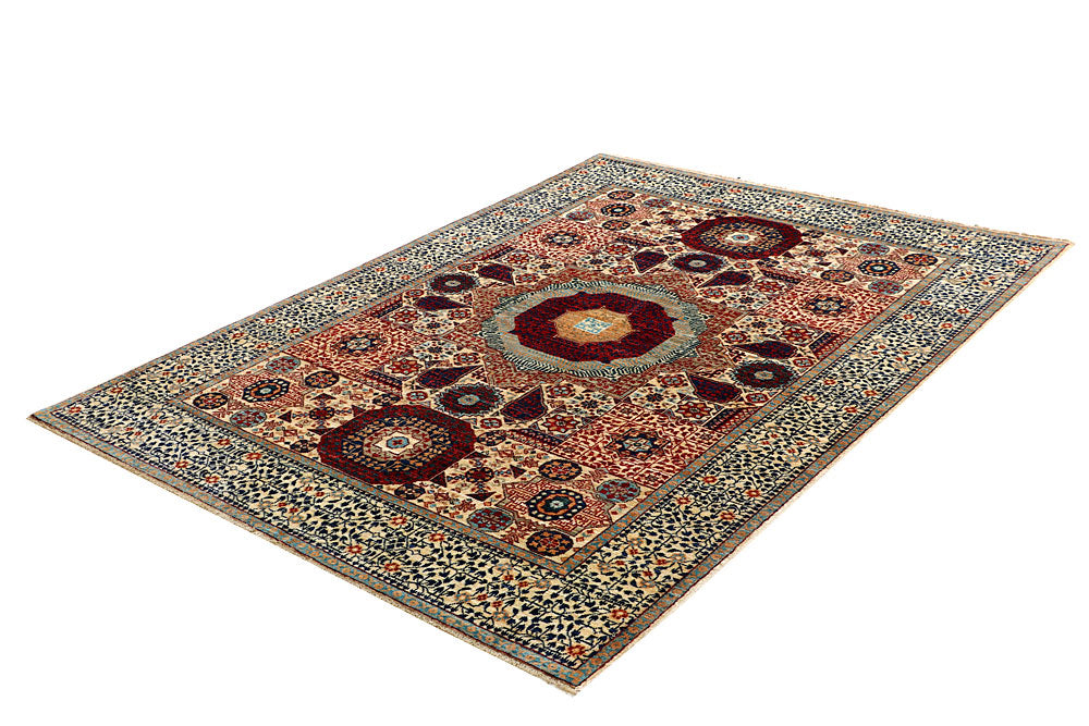 Blanched Almond Mamluk 4' 11 x 6' 9 - No. 66191 - ALRUG Rug Store