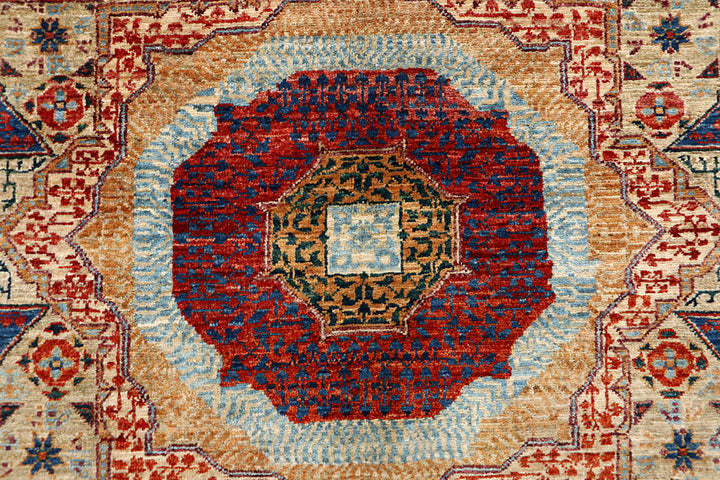 Tan Mamluk 4' 9 x 7' 2 - No. 66192 - ALRUG Rug Store
