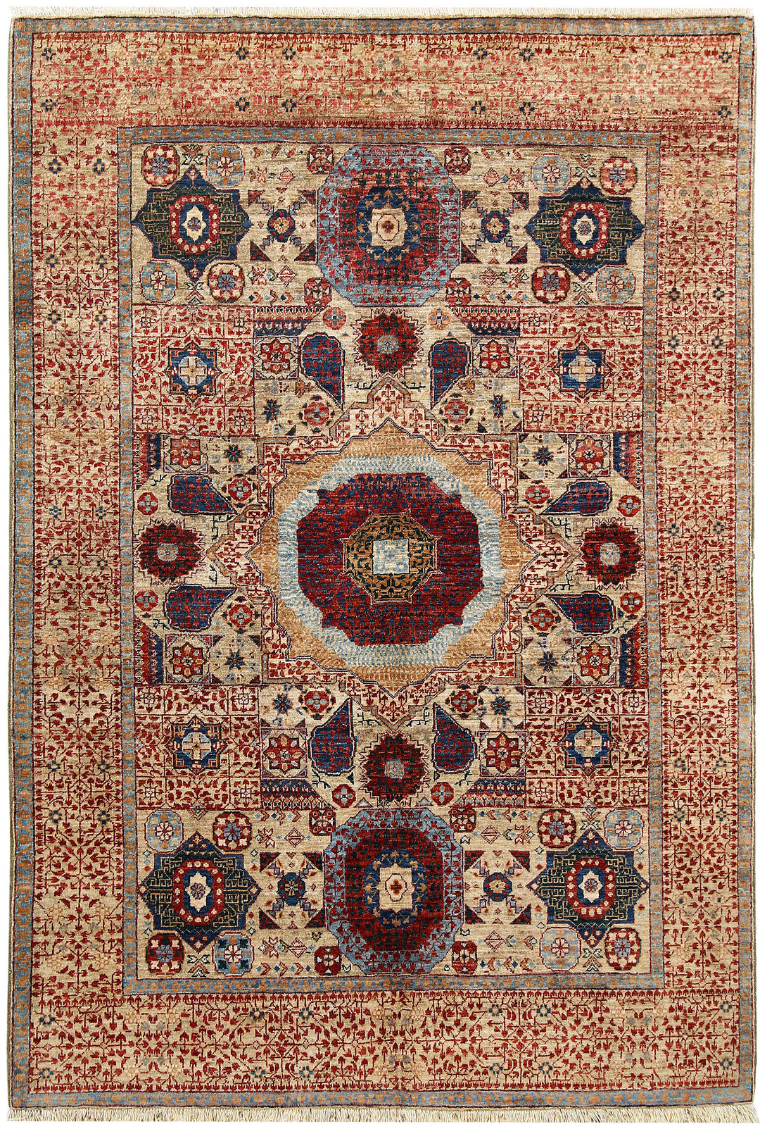 Tan Mamluk 4' 9 x 7' 2 - No. 66192 - ALRUG Rug Store
