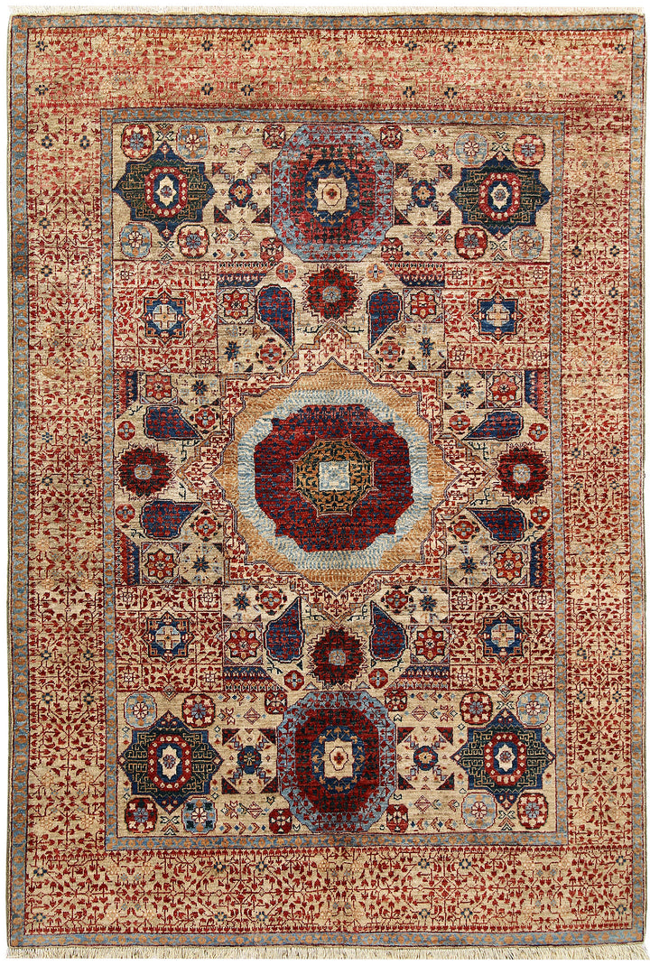 Tan Mamluk 4' 9 x 7' 2 - No. 66192 - ALRUG Rug Store