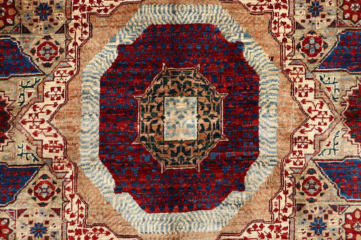 Tan Mamluk 5' x 7' 3 - No. 66193 - ALRUG Rug Store