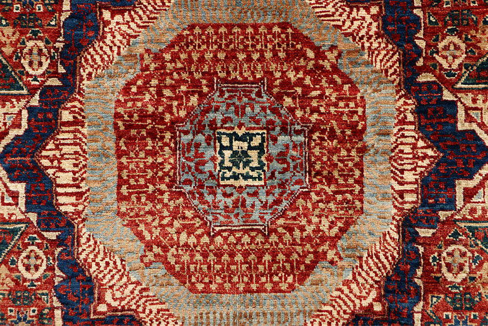Dark Red Mamluk 4' 9 x 7' - No. 66195 - ALRUG Rug Store