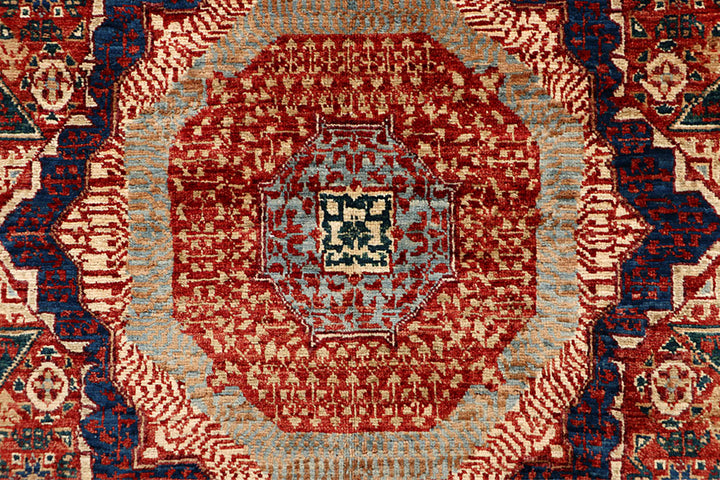 Dark Red Mamluk 4' 9 x 7' - No. 66195 - ALRUG Rug Store