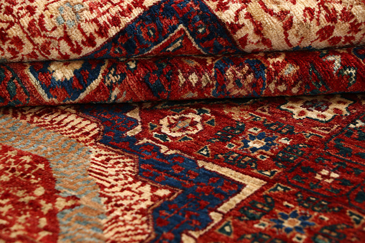 Dark Red Mamluk 4' 9 x 7' - No. 66195 - ALRUG Rug Store