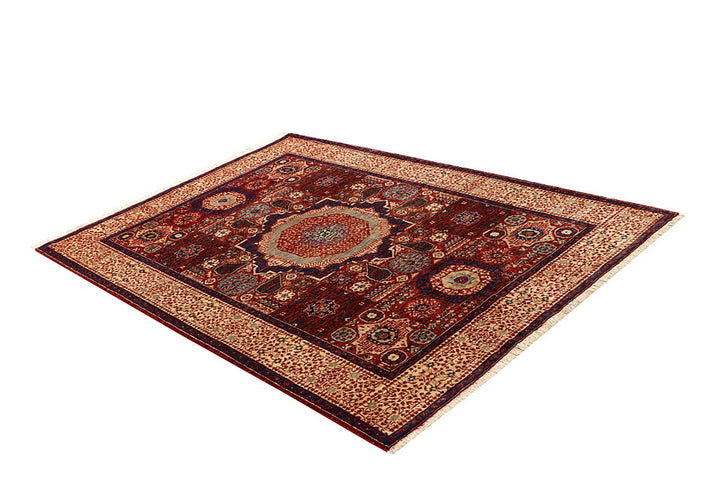 Dark Red Mamluk 4' 9 x 7' - No. 66195 - ALRUG Rug Store