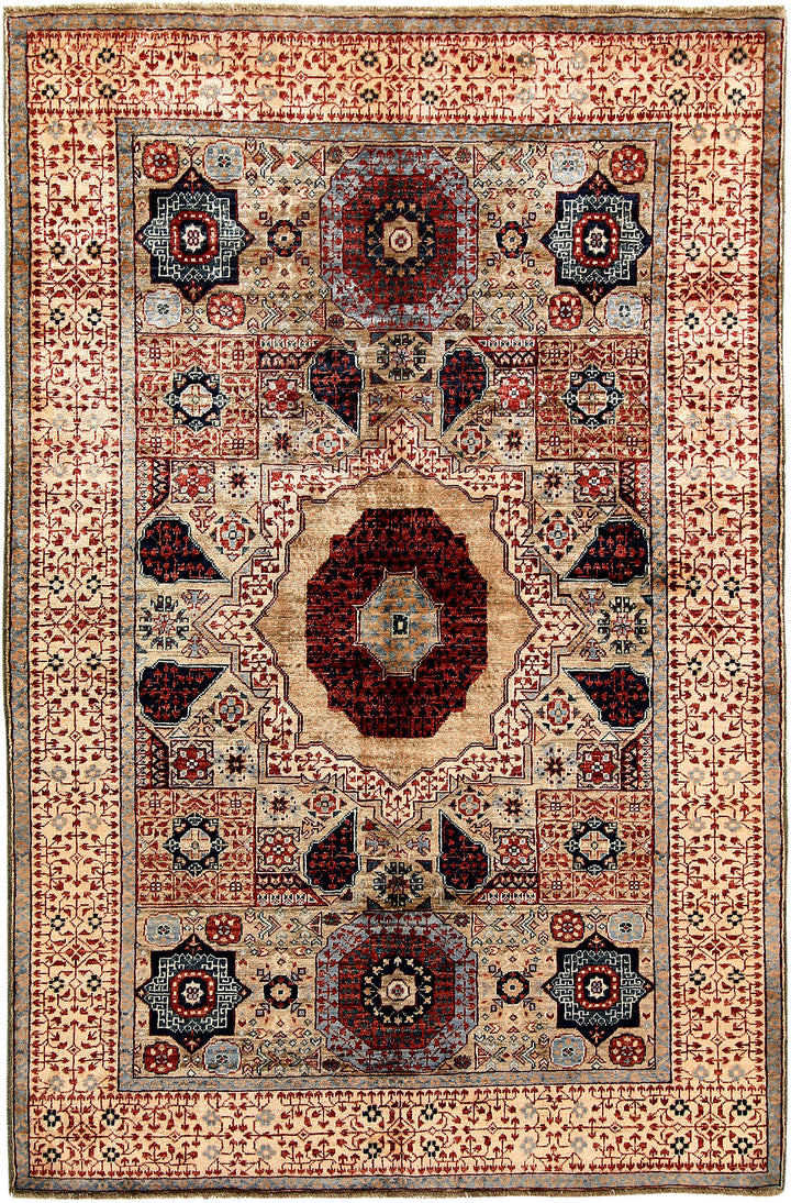 Multi Colored Mamluk 4' 3 x 6' 3 - No. 66196 - ALRUG Rug Store