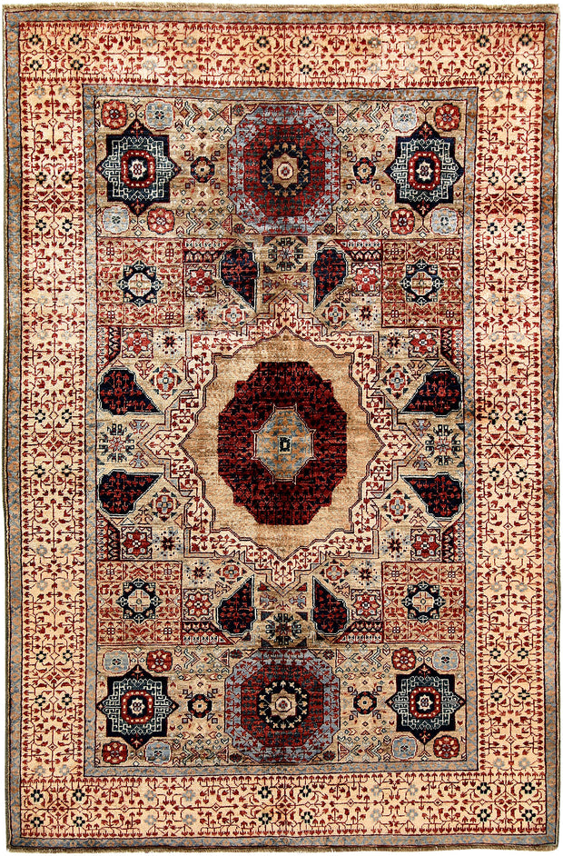 Multi Colored Mamluk 4' 3 x 6' 3 - No. 66196 - ALRUG Rug Store
