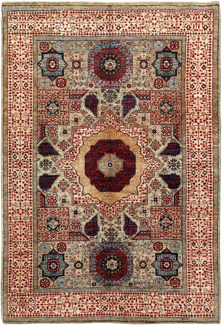 Multi Colored Mamluk 4' 1 x 5' 11 - No. 66197 - ALRUG Rug Store