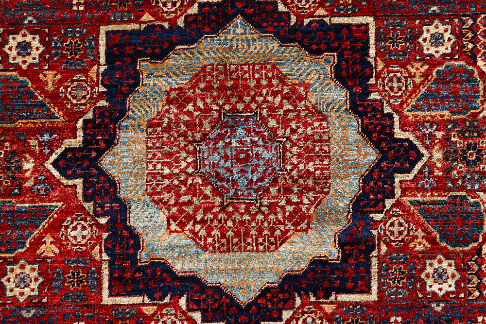 Dark Red Mamluk 3' 10 x 6' - No. 66198 - ALRUG Rug Store