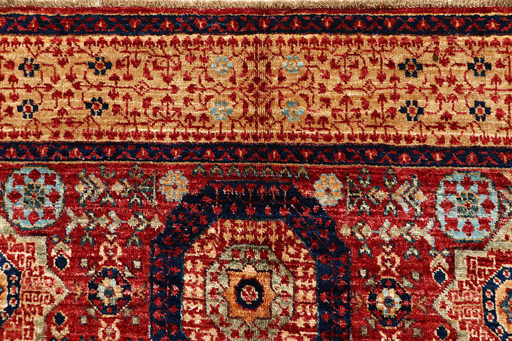 Dark Red Mamluk 3' 10 x 6' 2 - No. 66199 - ALRUG Rug Store