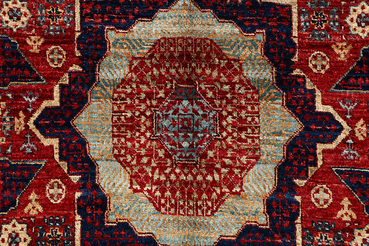 Dark Red Mamluk 3' 10 x 6' 2 - No. 66199 - ALRUG Rug Store