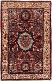 Dark Red Mamluk 3' 10 x 6' 2 - No. 66199 - ALRUG Rug Store