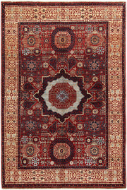 Dark Red Mamluk 3' 10 x 5' 11 - No. 66200 - ALRUG Rug Store