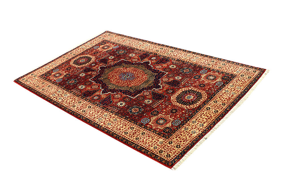 Dark Red Mamluk 4' 1 x 6' 7 - No. 66201 - ALRUG Rug Store