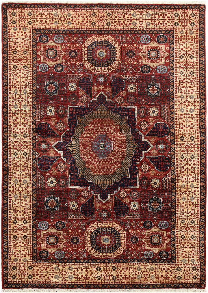 Dark Red Mamluk 4' 1 x 6' 7 - No. 66201 - ALRUG Rug Store