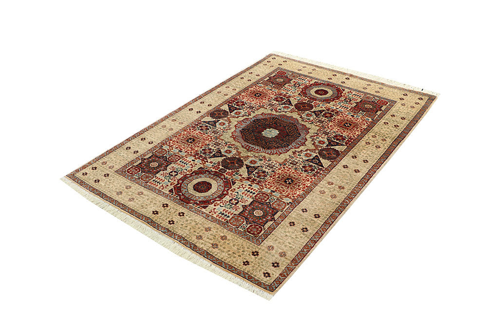 Blanched Almond Mamluk 4' x 6' - No. 66202 - ALRUG Rug Store