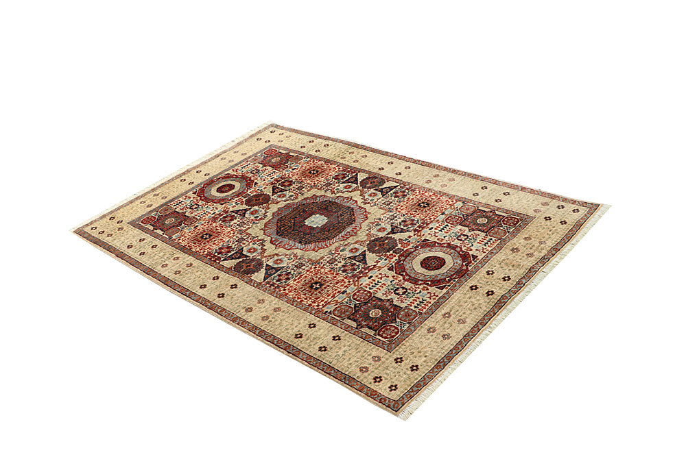 Blanched Almond Mamluk 4' x 6' - No. 66202 - ALRUG Rug Store