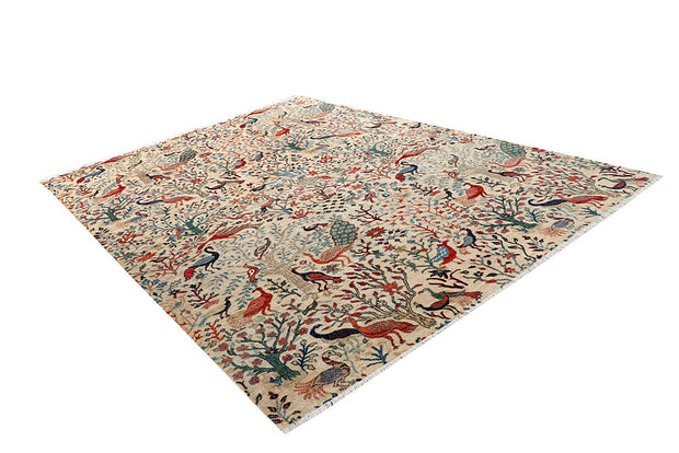 Bisque Hunting 8' 10 x 12' 3 - No. 66204 - ALRUG Rug Store