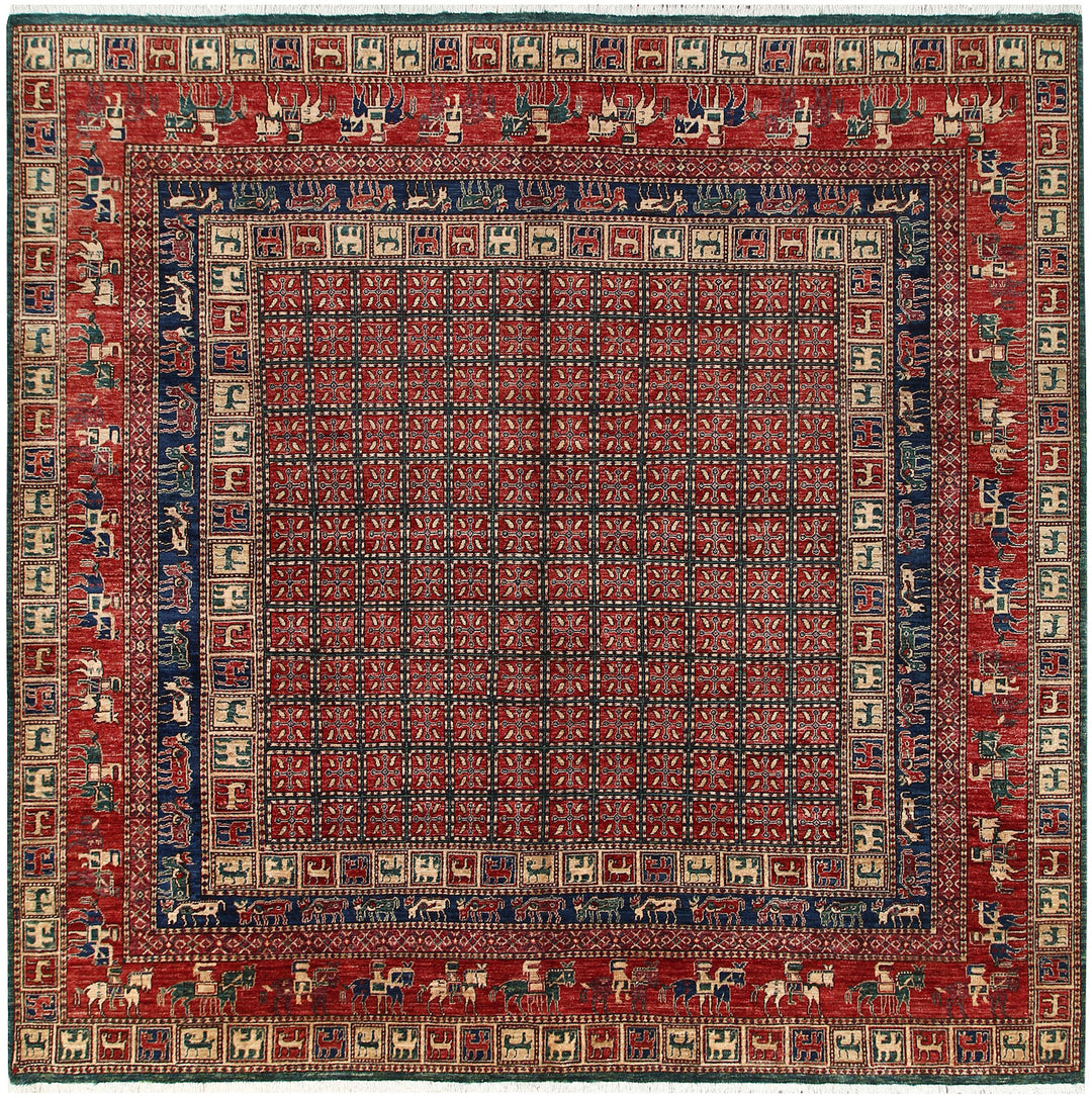 Multi Colored Ziegler 9' 8 x 9' 9 - No. 66214 - ALRUG Rug Store