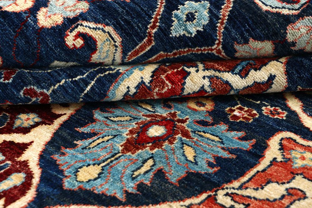 Midnight Blue Ikat 9' 1 x 11' 11 - No. 66215 - ALRUG Rug Store