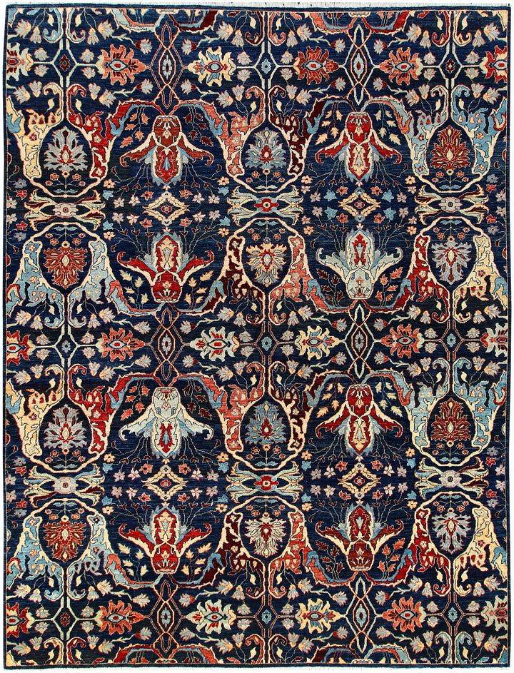 Midnight Blue Ikat 9' 1 x 11' 11 - No. 66215 - ALRUG Rug Store