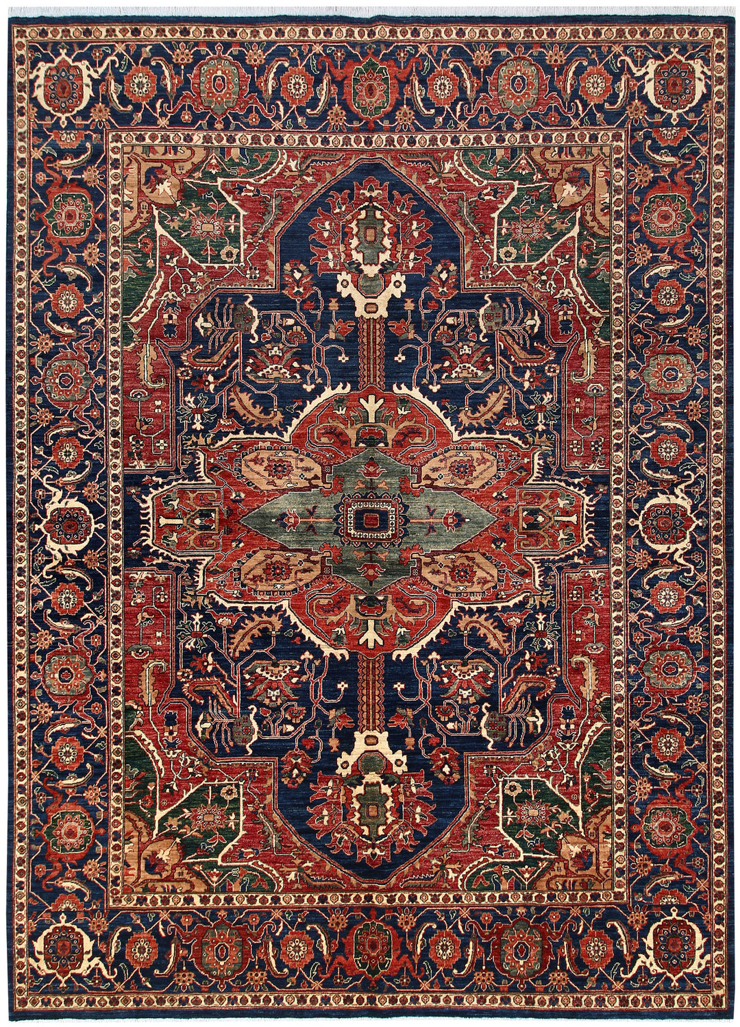 Midnight Blue Ziegler 8' 10 x 11' 10 - No. 66218 - ALRUG Rug Store