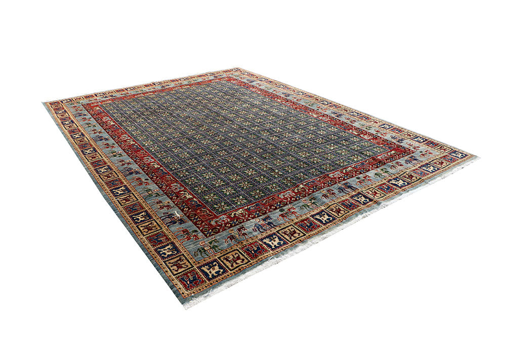 Multi Colored Ziegler 8' 10 x 11' 6 - No. 66219 - ALRUG Rug Store