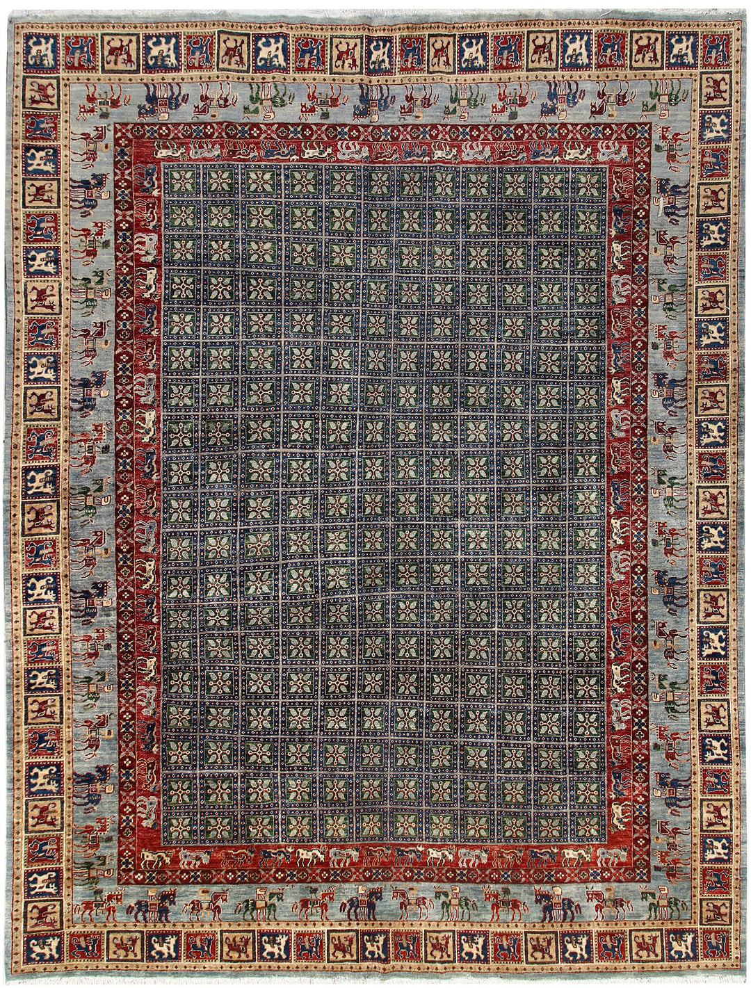 Multi Colored Ziegler 8' 10 x 11' 6 - No. 66219 - ALRUG Rug Store