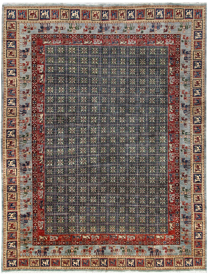 Multi Colored Ziegler 8' 10 x 11' 6 - No. 66219 - ALRUG Rug Store