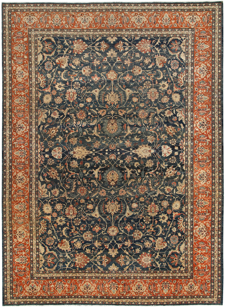 Dark Slate Grey Ziegler 9' 9 x 13' 6 - No. 66220 - ALRUG Rug Store