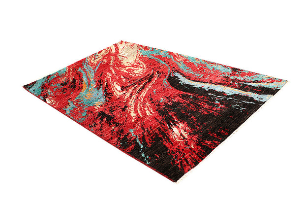 Multi Colored Abstract 4' 1 x 6' 6 - No. 66221 - ALRUG Rug Store