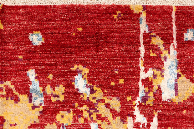 Multi Colored Abstract 4' 1 x 6' 4 - No. 66223 - ALRUG Rug Store