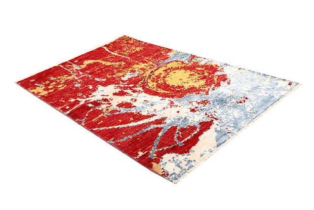 Multi Colored Abstract 4' 1 x 6' 4 - No. 66223 - ALRUG Rug Store
