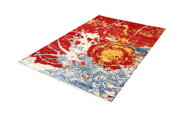 Multi Colored Abstract 4' 1 x 6' 3 - No. 66225 - ALRUG Rug Store