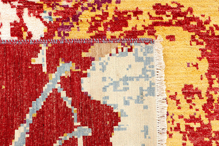 Multi Colored Abstract 4'  1" x 6'  3" - No. QA54153