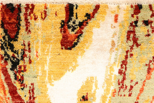 Multi Colored Abstract 4' 1 x 6' 2 - No. 66228 - ALRUG Rug Store