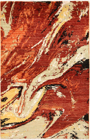 Multi Colored Abstract 4' 1 x 6' 3 - No. 66235 - ALRUG Rug Store