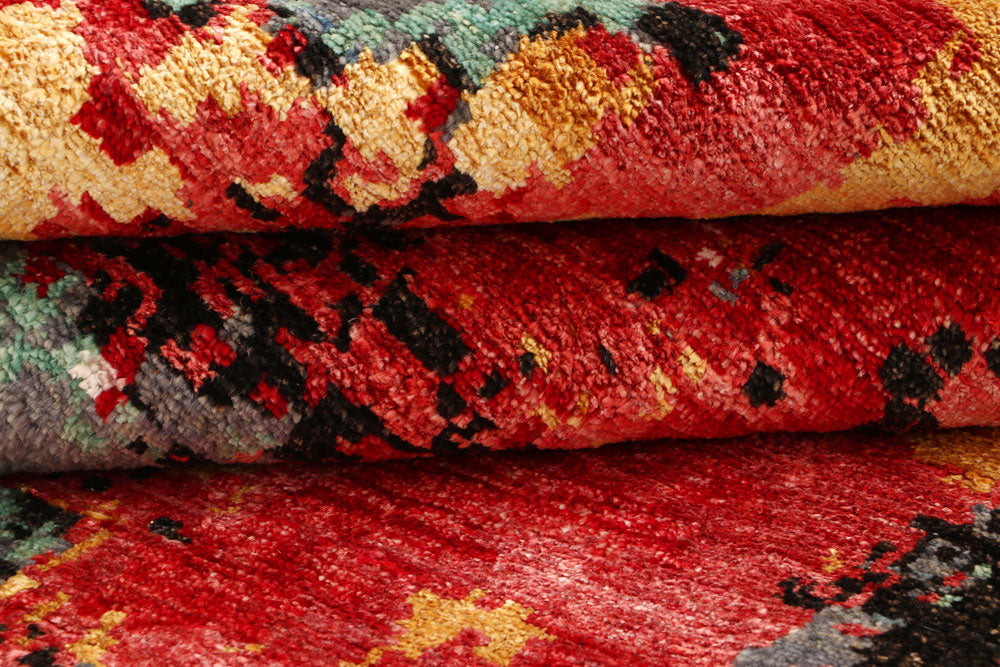 Multi Colored Abstract 5' 7 x 8' 1 - No. 66236 - ALRUG Rug Store